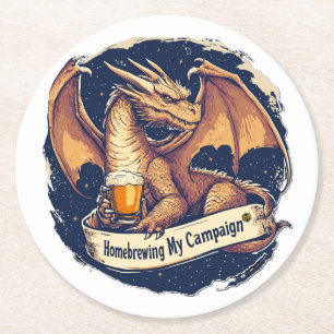 Homebrewing RPG-Untersetzer Runder Pappuntersetzer