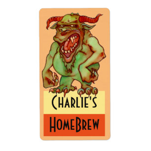 Homebrewing Suppen Beer Fun Party Monster Label
