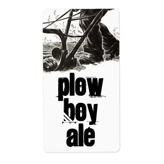 Homebrewing Suppen Beer Plough Ale Field Label (Vorne)