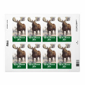 Homebrewing Wild Moose Ber Brauen Homebrew Label (Vorne)