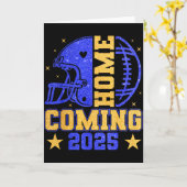 Homecoming 2025 Hoco Football Mama Girl Blue Gold Karte (Gelbe Blume)