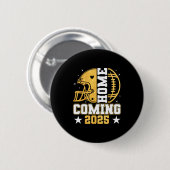 Homecoming 2025 Hoco Football Mom Mama Girl Footba Button (Vorne & Hinten)