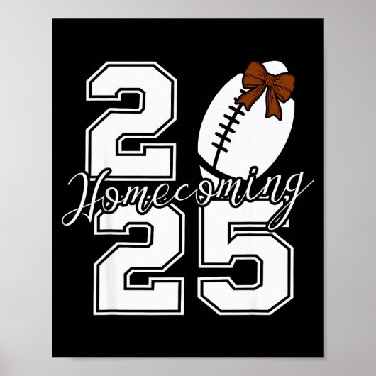 Homecoming Hoco 2025 School Team Spirit Reunion Fo Poster (Vorne)