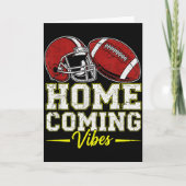 Homecoming Vibes For Teens Football Game Outfits D Karte (Vorderseite)