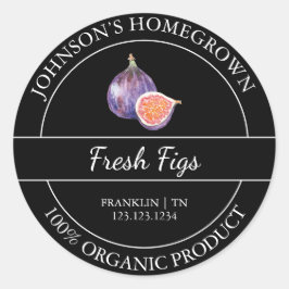 Homegrown Garden Frische Bio Abb. Runder Aufkleber