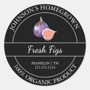 Homegrown Garden Frische Bio Abb. Runder Aufkleber