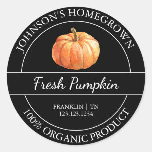 Homegrown Garden Frische Bio Pumpen Label Runder Aufkleber