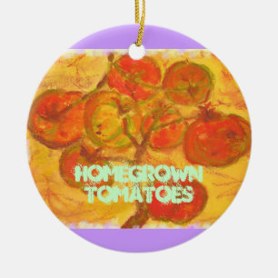 homegrown Tomaten Keramikornament