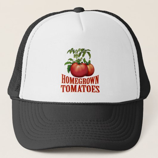 Homegrown Tomaten Truckerkappe (Vorderseite)