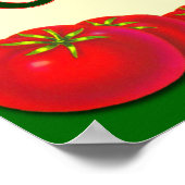 Homegrown Tomato Gardener Sprichwort Poster (Ecke)
