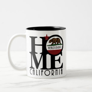HOMEHealdsburg Kalifornien 11oz Zwei-Tone-Kaffee-T Zweifarbige Tasse