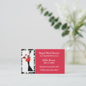 HomeKeeping Diva Business Cards Visitenkarte (Stehend Vorderseite)