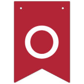 Homekomierende Queen American Flag Farbe Typografi Wimpelkette (Zweite Fahne)