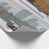 Homeless Man Holding Help Sign Urban Poverty Geschenkpapier (Ecke)