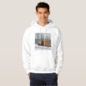Homeless Man Holding Help Sign Urban Poverty Hoodie (Vorne ganz)
