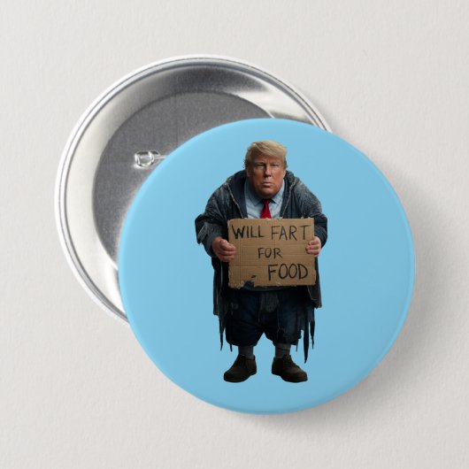 Homeless Trump Button (Vorne & Hinten)