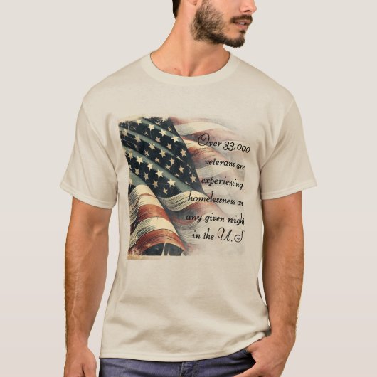 Homeless Veteran Awareness T-Shirt (Vorderseite)