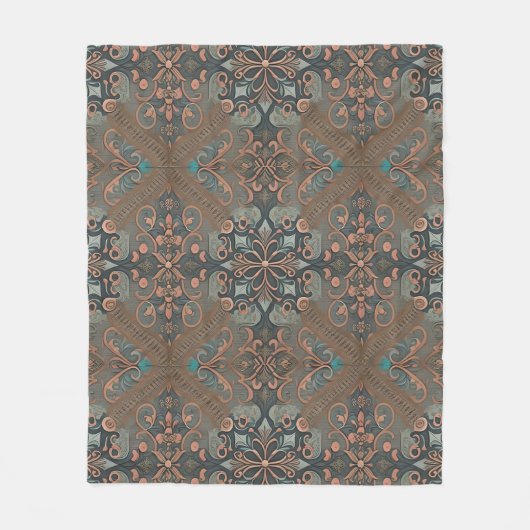 Homely cottage pattern fleecedecke (Vorderseite)