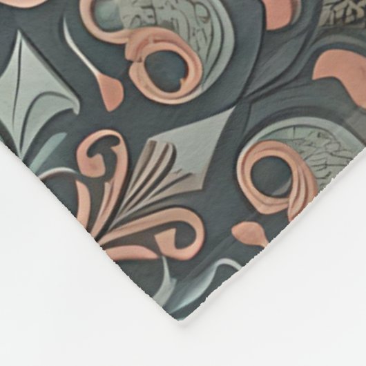 Homely cottage pattern fleecedecke (Ecke)