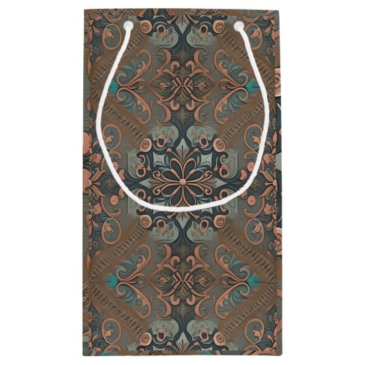 Homely cottage pattern kleine geschenktüte (Rückseite)