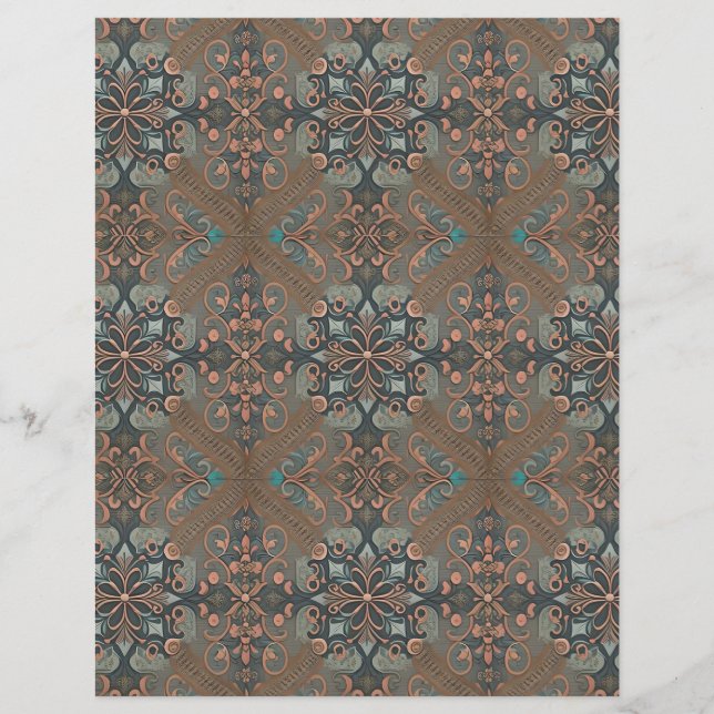 Homely cottage pattern /paper sheet (Vorderseite)