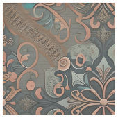 Homely cottage pattern stoff (Nahaufnahme)