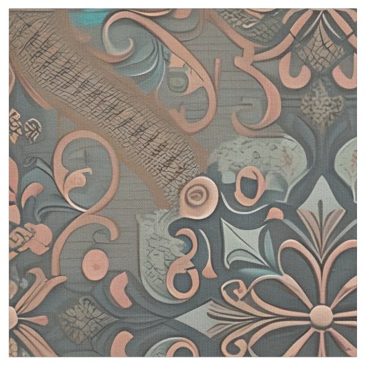 Homely cottage pattern stoff (Nahaufnahme)