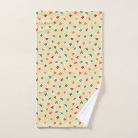 Homely Stars Watercolor Geometric Muster Handtuch (Handtuch)