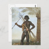 Homem africano (afrikanischer Mann) von Albert Eck Postkarte (Vorne/Hinten)