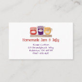 Homemad Jam & Jelly Business Card Visitenkarte (Vorderseite)