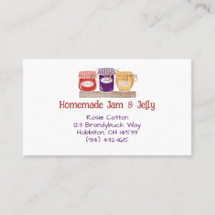 Homemad Jam & Jelly Business Card Visitenkarte