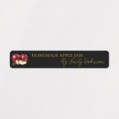 Homemade Apple Jam Thin Label Etiketten (Design 1)