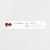Homemade Apple Jam Thin Label Etiketten (Design 1)