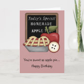 Homemade Apple Pie Card Karte (Vorderseite)