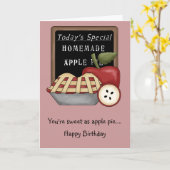 Homemade Apple Pie Card Karte (Gelbe Blume)