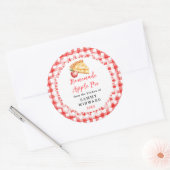 Homemade Apple Pie Food Label Runder Aufkleber (Umschlag)