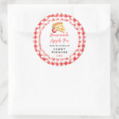 Homemade Apple Pie Food Label Runder Aufkleber (Tasche)
