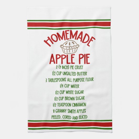 Homemade Apple Pie Geschirrtuch (Vertikal)