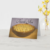 Homemade Apple Pie mit vielen Dank Karte (Gelbe Blume)