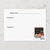 Homemade Apple Pie Rezept Card Postkarte (Rückseite)