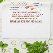 Homemade Apple Pie Rezept Geschirrtuch (Gefaltet)