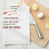 Homemade Apple Pie Rezept Geschirrtuch (Viertel Falte)