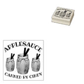 Homemade Applesauce Jar Canning Food Apple Sauce Gummistempel (Stempel)