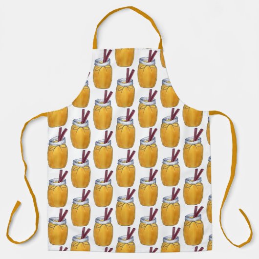 Homemade Applesauce Jar Canning Food Apple Sauce Schürze (Vorderseite)