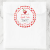Homemade Applesauce Label Runder Aufkleber (Tasche)