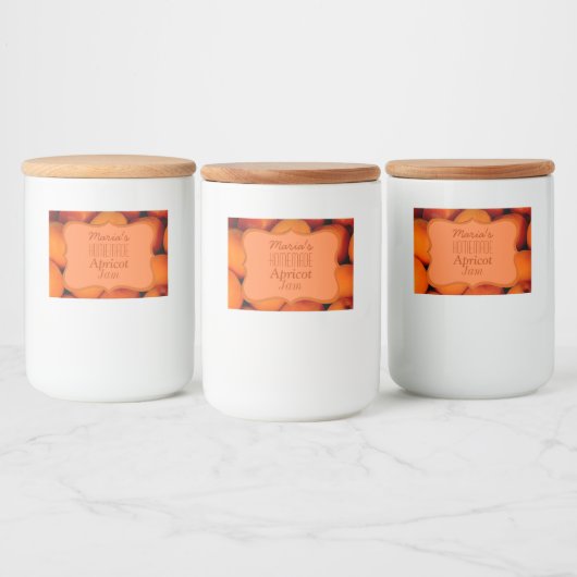 Homemade Apricot Jam Lebensmitteletikett (Flaschen)