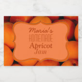 Homemade Apricot Jam Lebensmitteletikett (Einzelnes Label)
