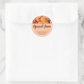 Homemade Apricot Marmeladkleber Runder Aufkleber (Tasche)