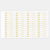 Homemade Banana Jam Thin Label Etiketten (Blatt)