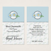 Homemade Bath & Body Blue Chamomile Geschenkmarke (Vorne & Hinten)